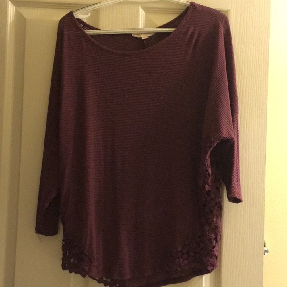 Flowy maroon top